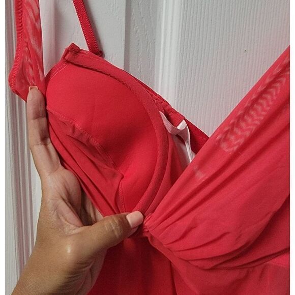 Victoria's S Y2K Sheer Babydoll Lingerie Set M - Picture 7 of 7